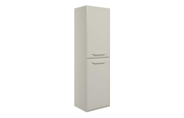 Stafford 400mm Wall Hung 2 Door Midi Boy Unit - Matt Latte